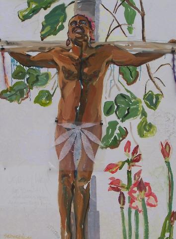 Jesus of Haiku with Leaf